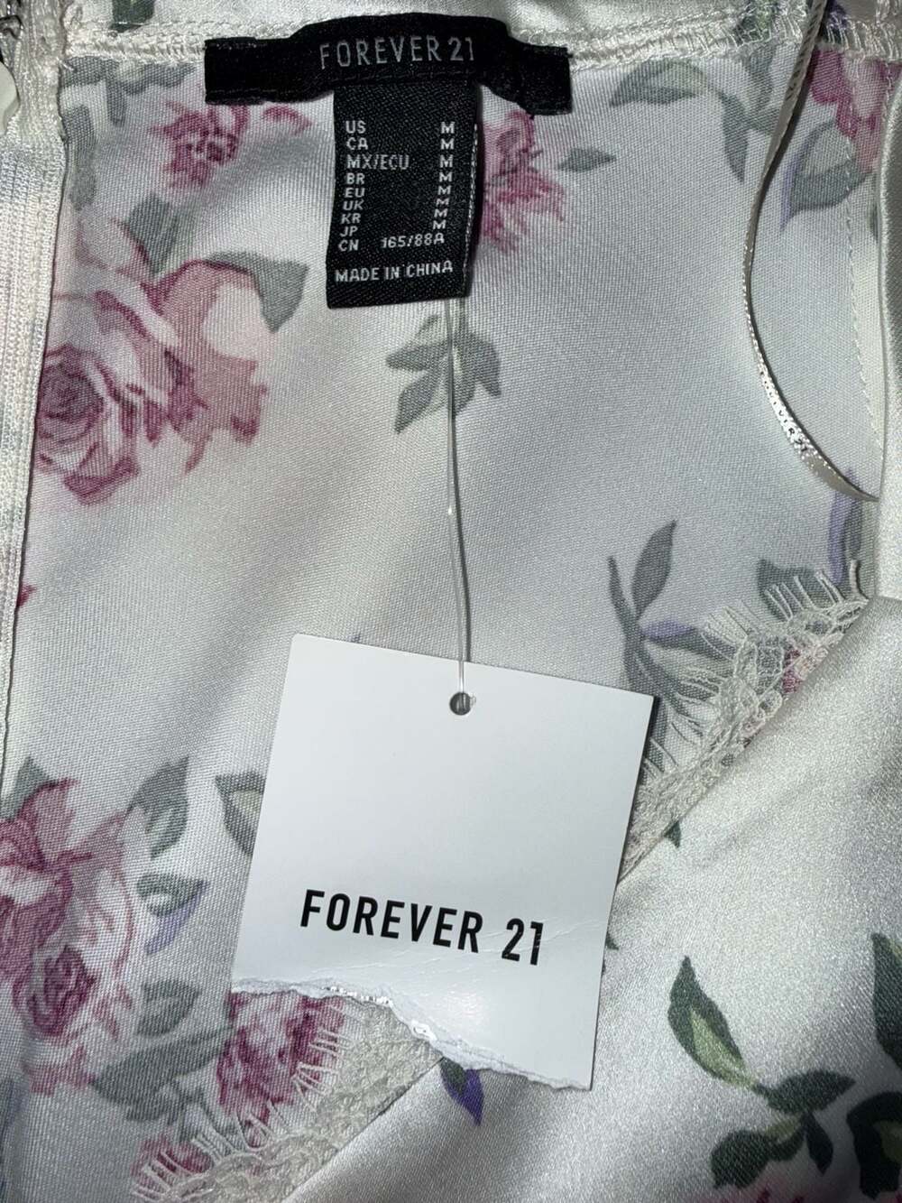 Forever 21 Floral Puff-Sleeve Mini Dress Size M - Picture 6 of 8